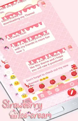 Messages Strawberry IceCream android App screenshot 1