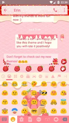 Messages Strawberry IceCream android App screenshot 2