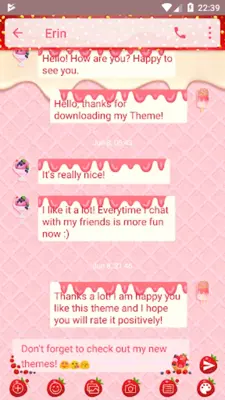 Messages Strawberry IceCream android App screenshot 3