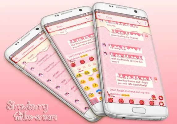 Messages Strawberry IceCream android App screenshot 5